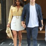Priyanka Chopra spotted taking a stroll with Nick Jonas in London with her hand in his pocket. See pics