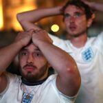 Fans' despair as England lose to Italy in final