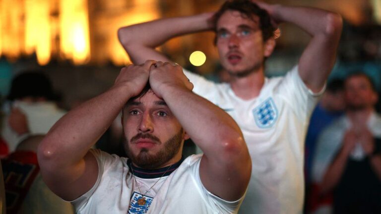 Fans’ despair as England lose to Italy in final